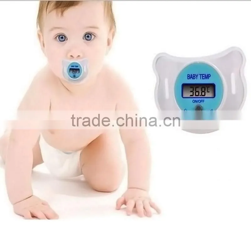 LCD Digital Baby Infant Kid Nipple Thermometer Soother Temp Mouth Health Safe