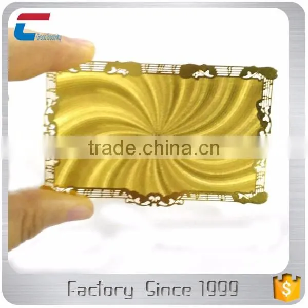 Custom Sized Blank Printing Stainless Steel Metal Mirror Card