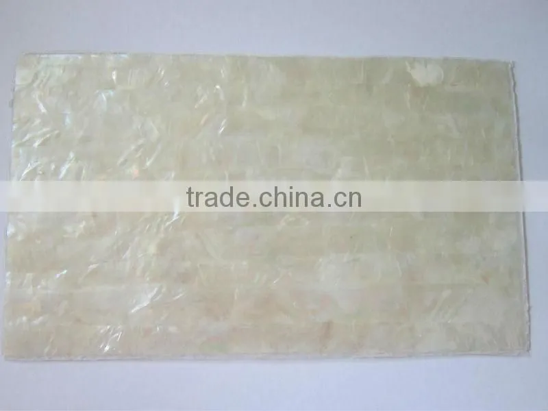 4 layers thick white lip mop shell veneer