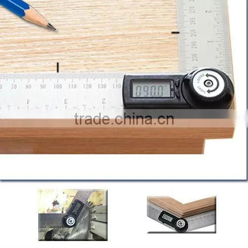 360 degree 600mm + Stable Locking Function/ Portable Stainless Steel 2-in-1 Digital Angle Finder Meter Protractor Ruler