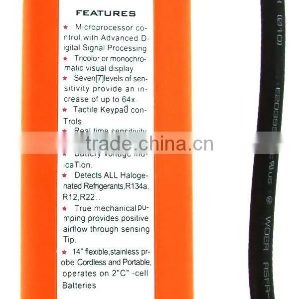 Automatic Microcomputer processor control Tactile Keypad Halogen Gas Leak Analyzers Detector R134a, R12, R22