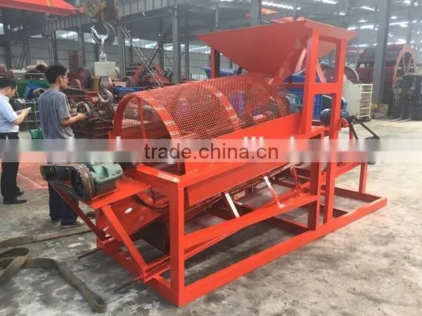 Rotary drum screen ,screen conveyor with hopper
