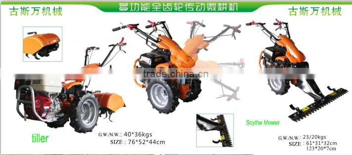 multi-function diesel two wheel Chinese tiller C-MT370