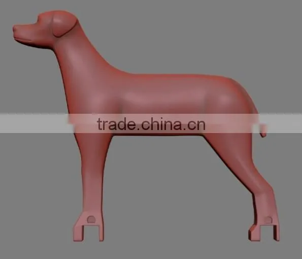 wholesale HDPE plastic hound dog, plastic hunting dog,decoration.