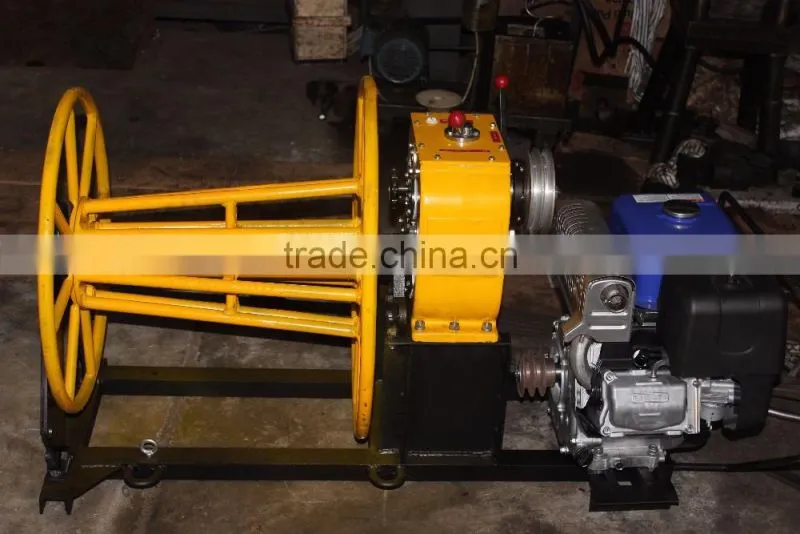 New YAMAHA engine cable powered winch for taking up rope