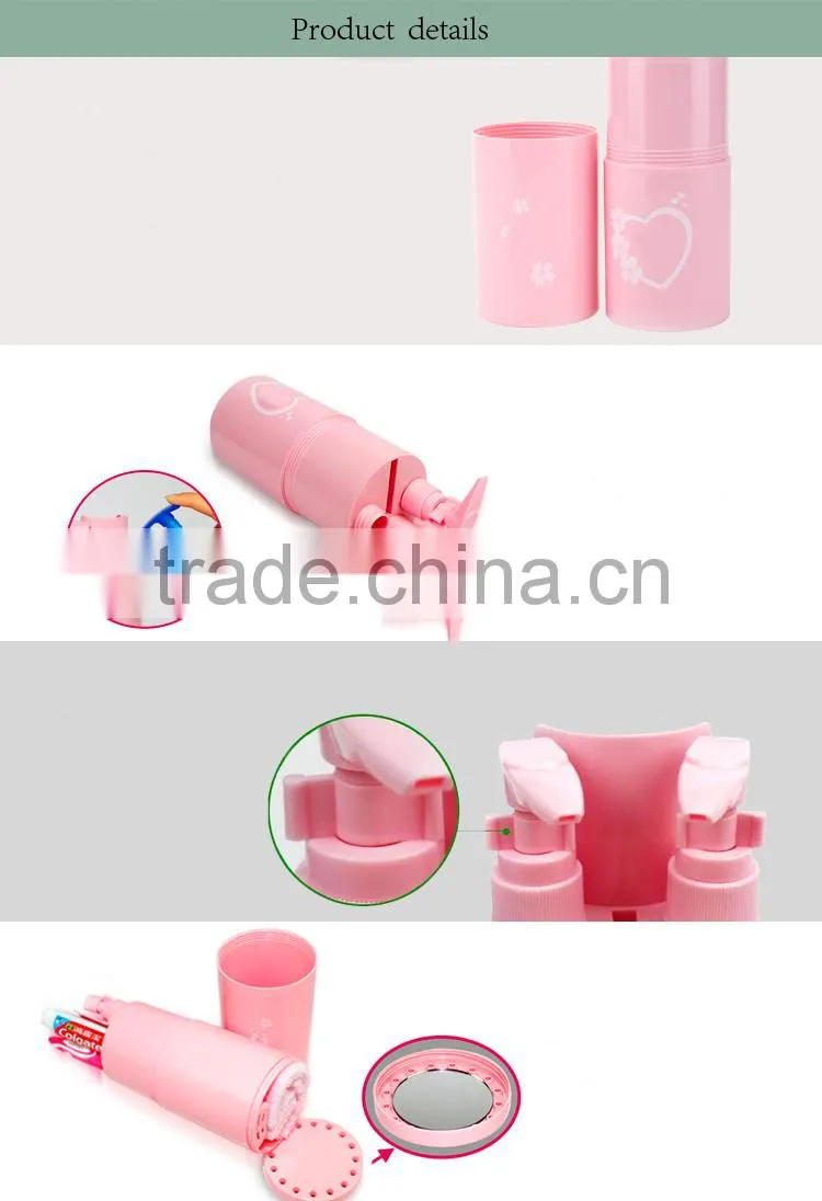 Wash suit Towel Toothbrush Toothpaste Holder shampoo shower gel container with mirror and comb Set