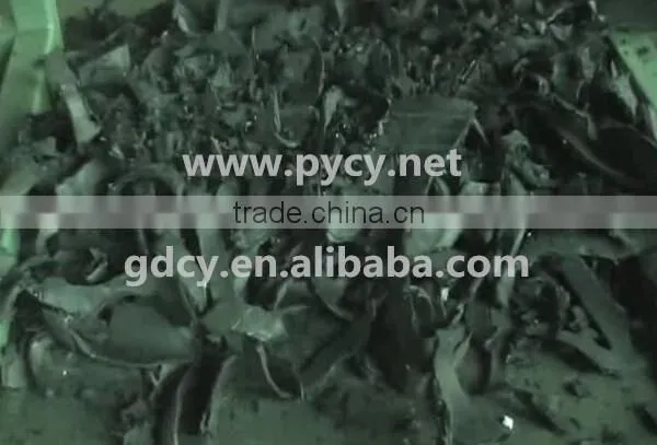 Two axis shredder for shredding plastic tire wood aluminum copper