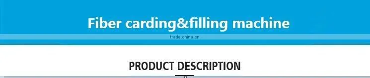 Wool fiber carding filling machine