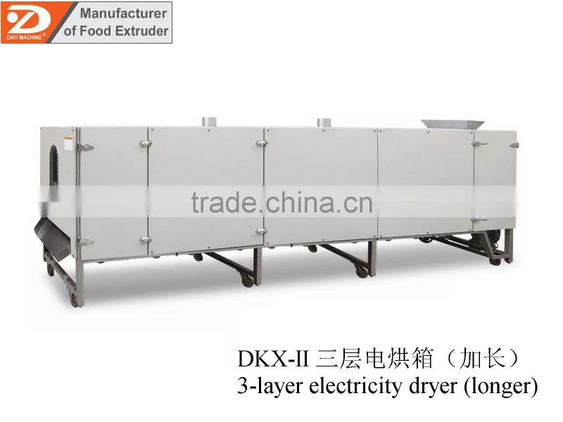3 layer electricity gas snack food dryer