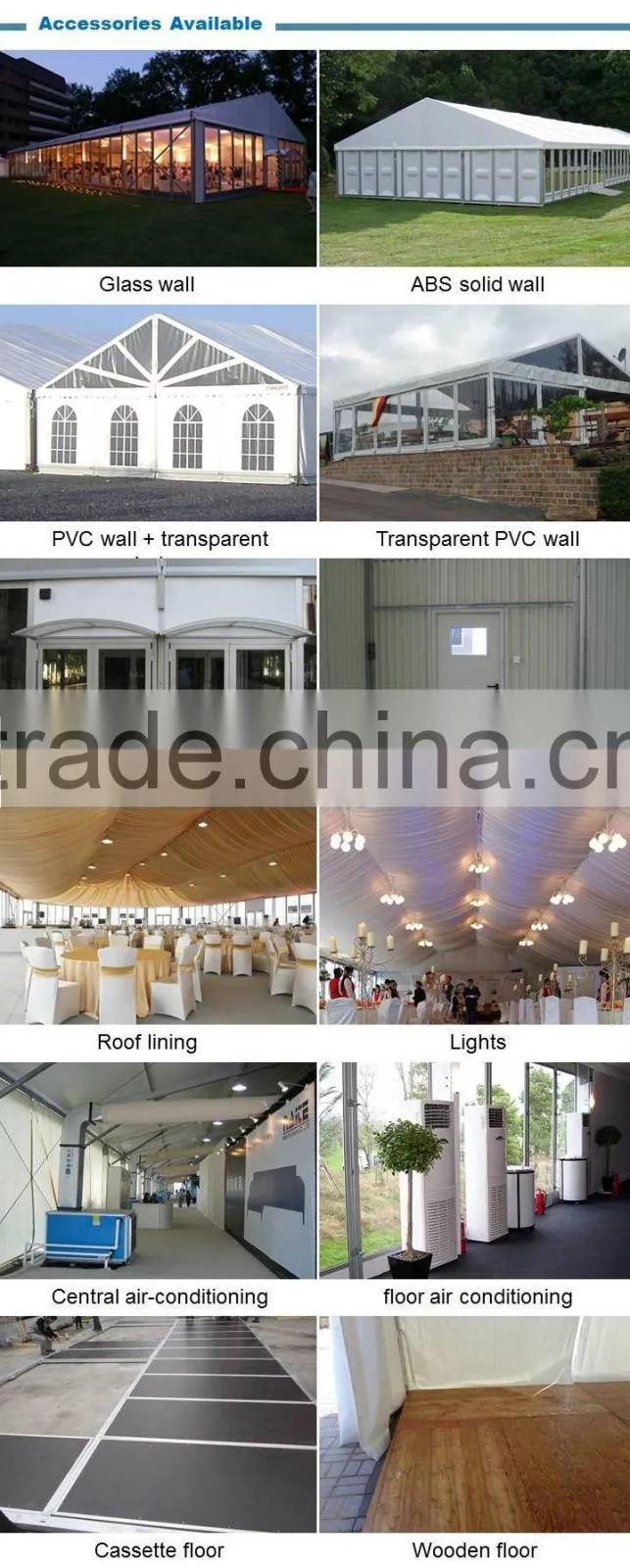 White canopy clearspan aluminum frame tent company
