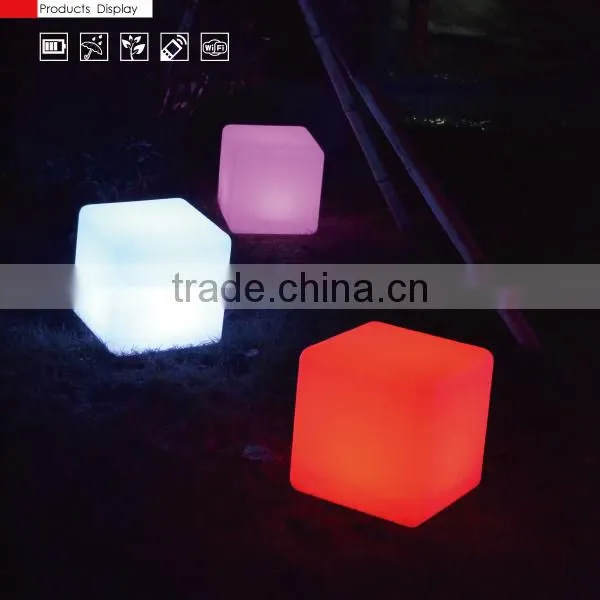 LED growing cube chair for bar