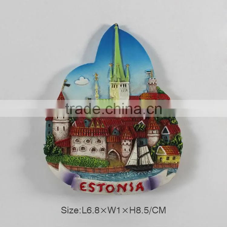 Handmade custom estonia souvenir magnet