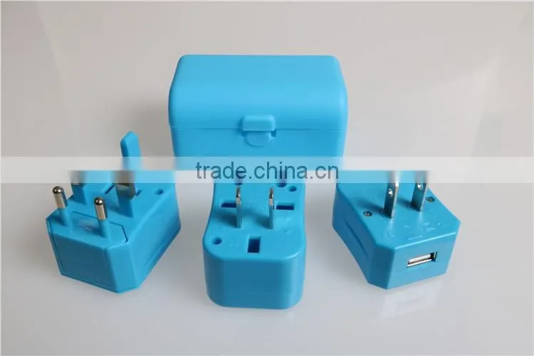 Mini Top Selling Worldwide Unviersal Good Quality Cheap multi travel adapter plug with single USB port