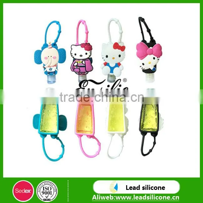 Wholesale Hello Kitty Custom Silicone Hand Sanitizer Holder