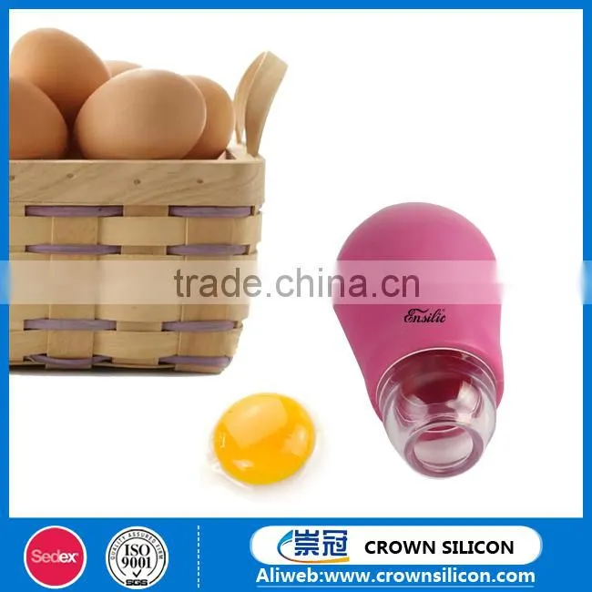 Silicone and PP material egg yolk separator with kitchenware