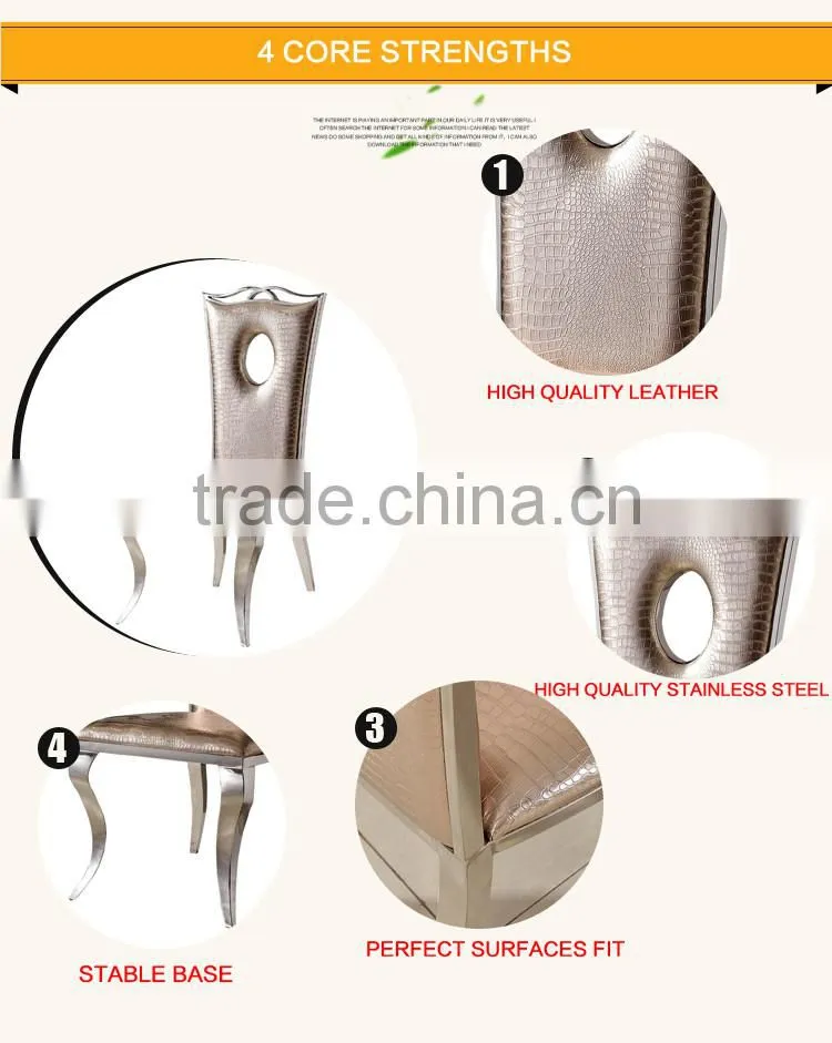 manufacturer best price popular PU dining chairs high end kitchen dining chairs stainless dining chair