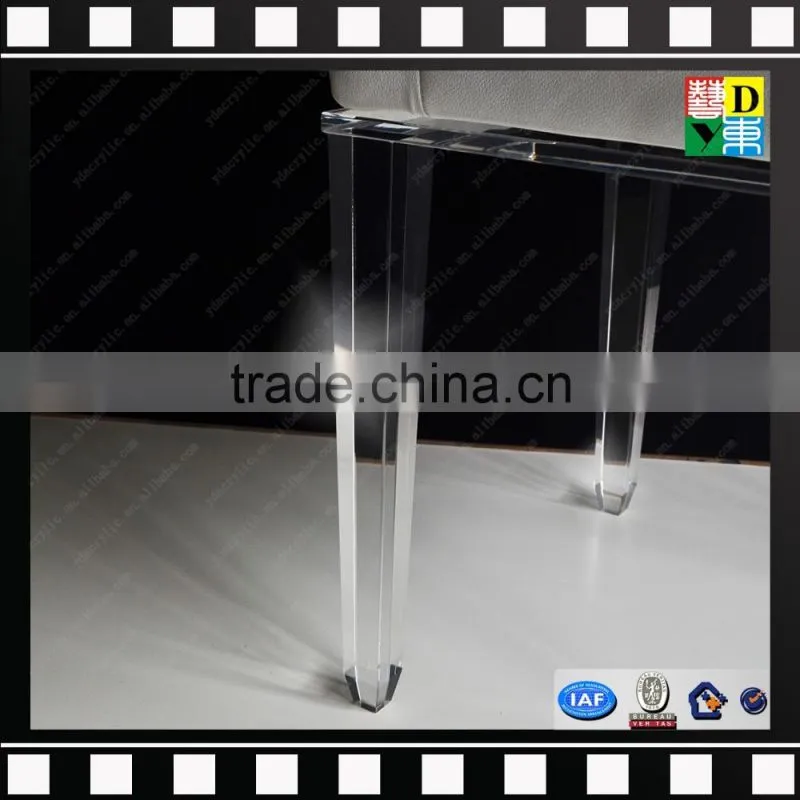 Unbreakable acrylic fancy furniture legs from shenzhen yidong
