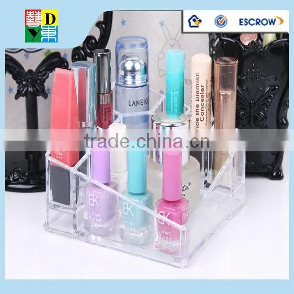 High quality of clear acrylic make up display from shenzhen