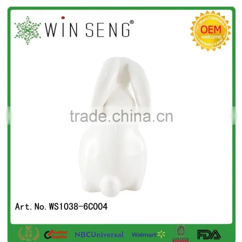 2016 Easter ceramic easter rabbit figurines easter rabbit