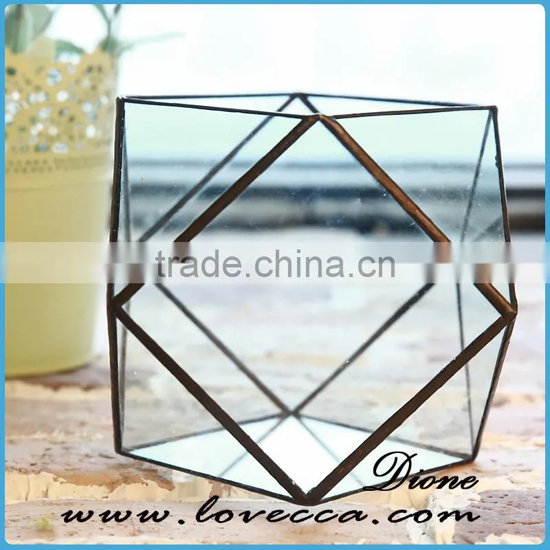 Home Decor Round glass flower box , Glass Plant Terrarium wholesale