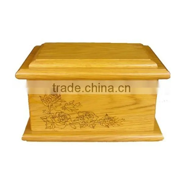 Best-selling oak wooden funeral urn supplier urns for ashes