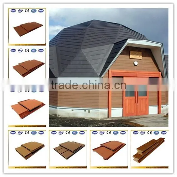 2014 popular wood plastic compoaite exterior wall panel, waterproof wpc wall panel, low price wpc wall cladding