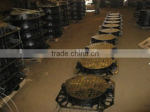 Light Duty Ductile Cast Iron Rectangular Manhole Cover for road sewerage system usages