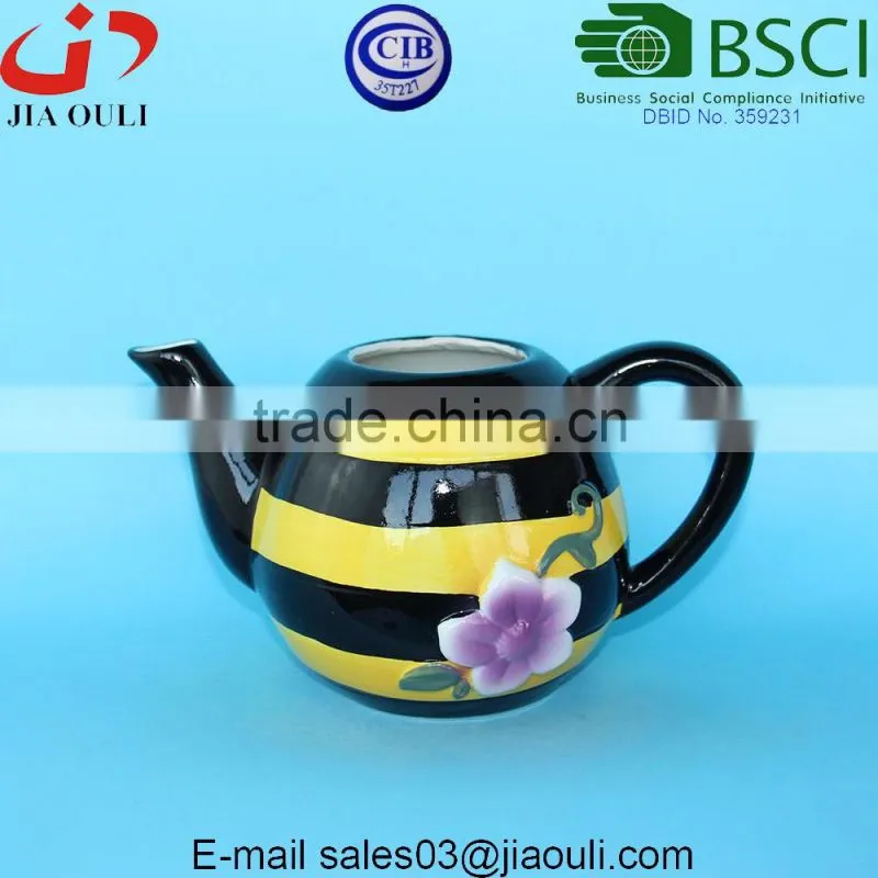 Embossed/ dimple design glazed white Ceramic garden pots and planters