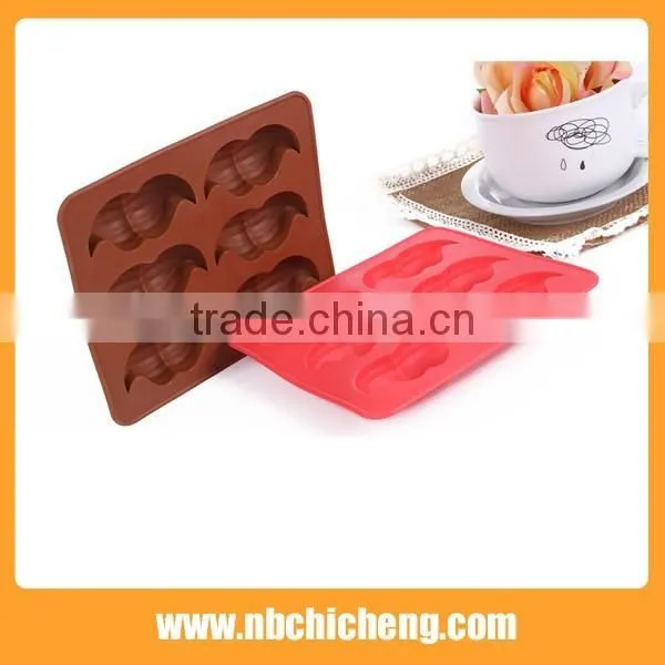 Food grade TPR ice tray mold/chocolate tray mold, mustache shape chocolate tray mold for fancy design