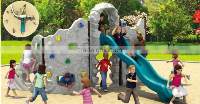 Most popular style kids climbing wall plane wall artificial climbing wall