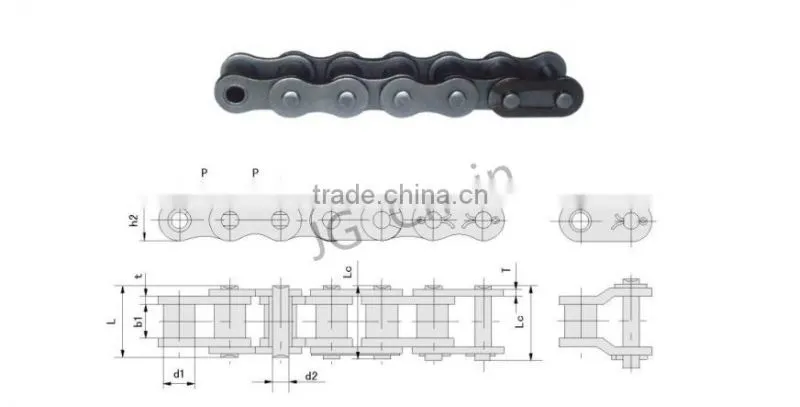 Zhejiang transmission drive roller chain 16b 1