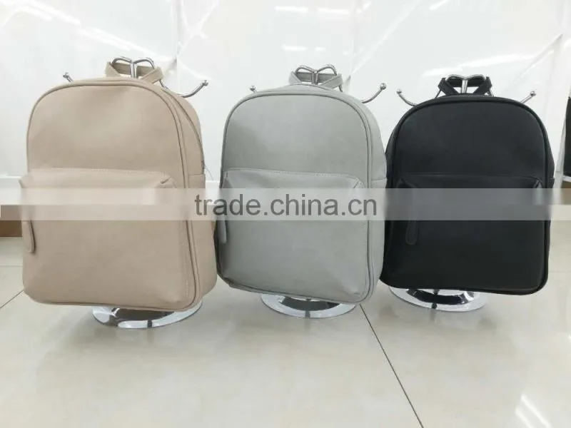 Western Style Wholesale Men's School PU Leather Backpack
