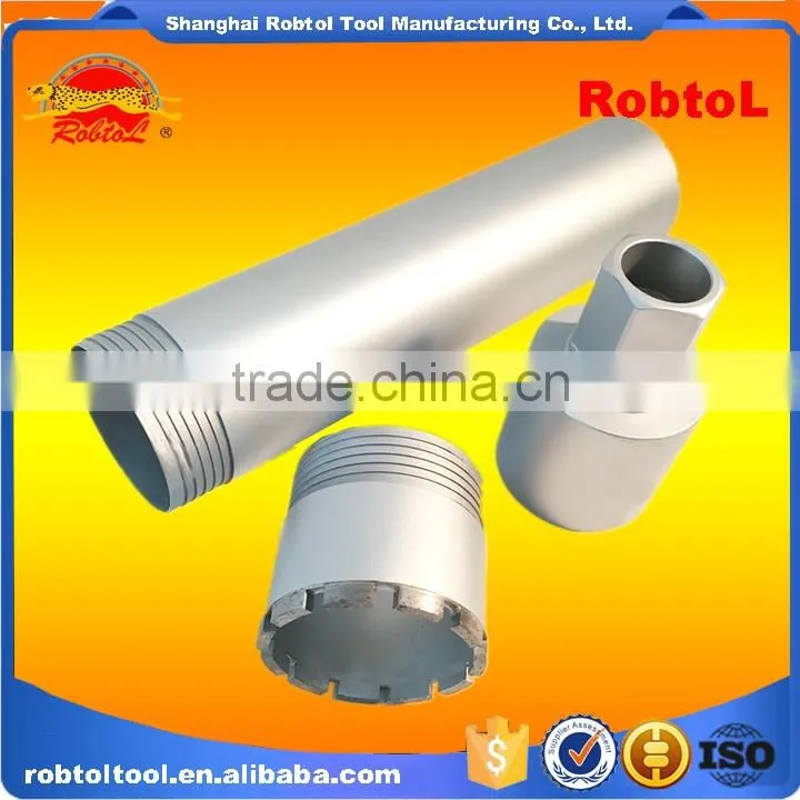 4" Three Section Concrete Diamond Core Drill Bits Hole Saw Masonry Asphalt Cement Brick Block