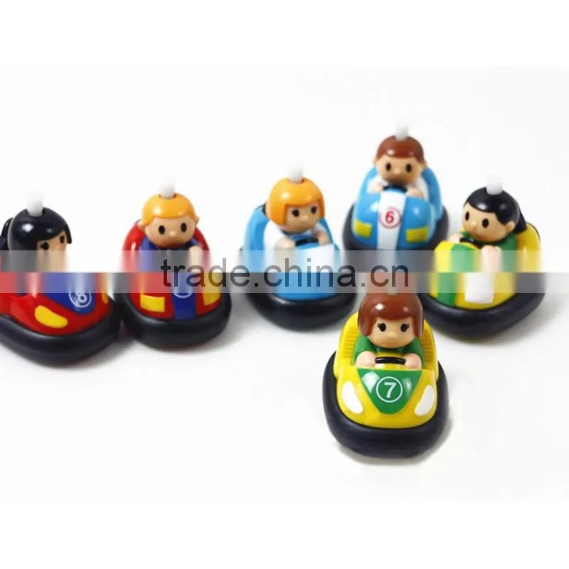 OEM Custom Kids Mini Plastic Pull Back Bumper Car Toys 2016