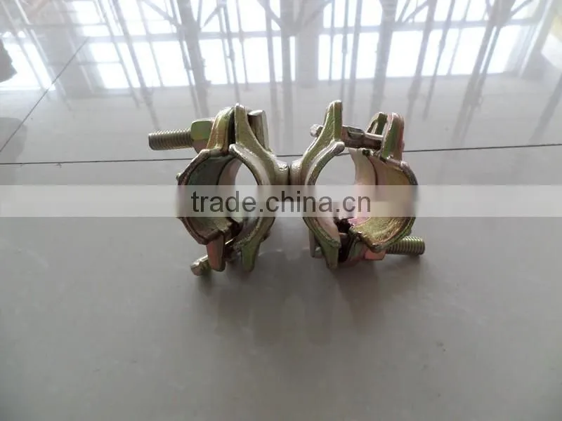 Forged steel scaffolding tube coupler swivel clamp for sale