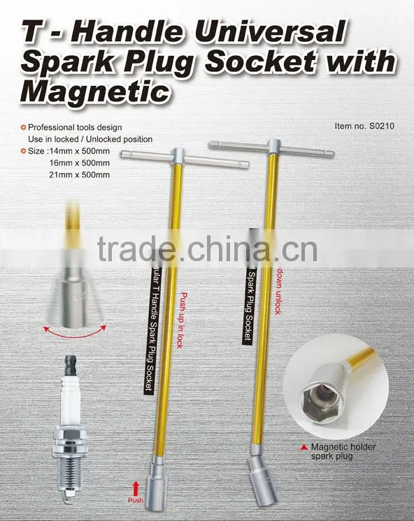 T - Handle Universal Spark Plug Socket with Magnetic