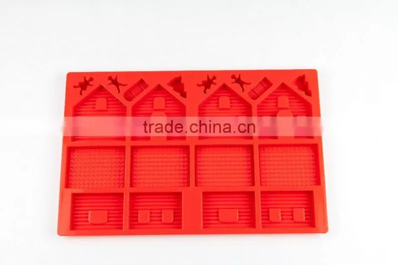 11200 Gingerbread House shape Silicone cake mold