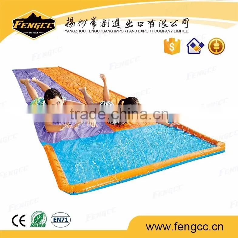 EN71 printing Custom Design kid's cartoon swimming pool slide