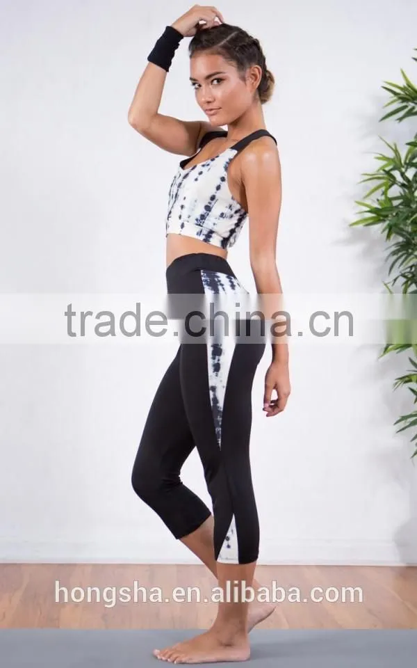Wholesale Women Sport Bra White Tie Dye Sport Bra For Women HSB6995