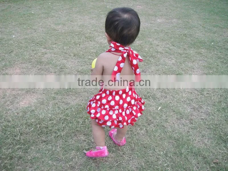 New design lovely backless baby romper knitting patterns
