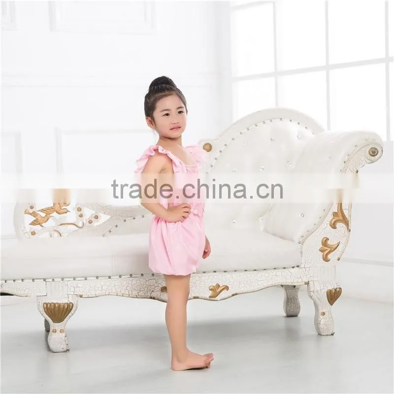2017 Wholesale Children's Boutique pink Clothing Kids Bulk, baby romper