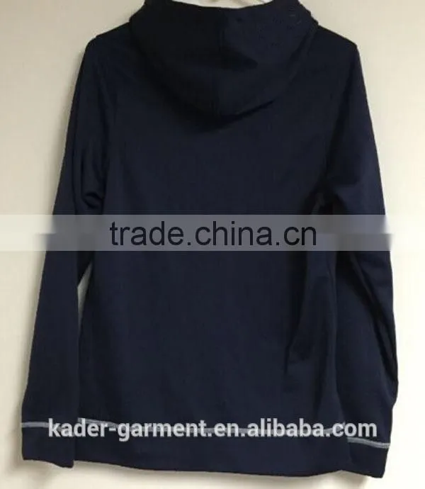 Unisex Pullover Hooded Sweatshirt Dark Blue Hoodie with Pocket