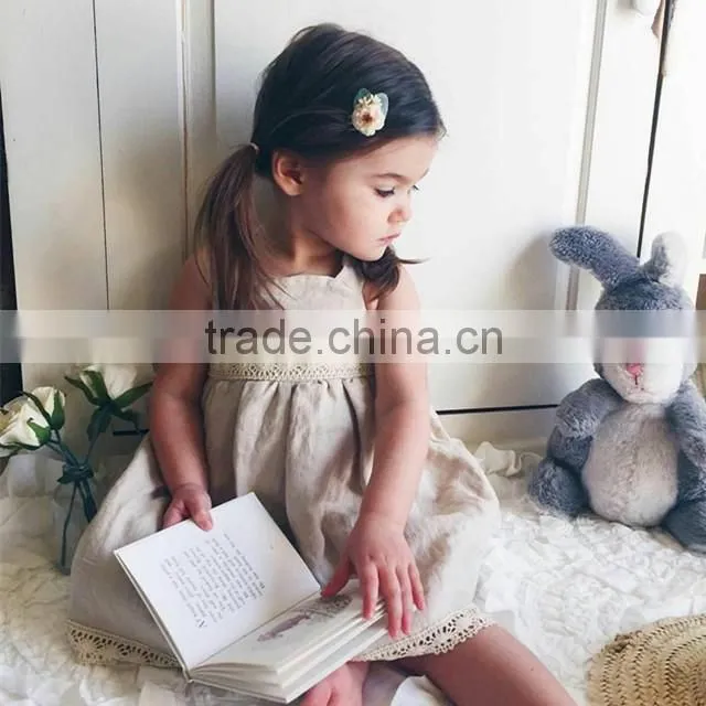 Lots Of Color Choices Girls Dress Names With Pictures Linen Dress With Lace Trim