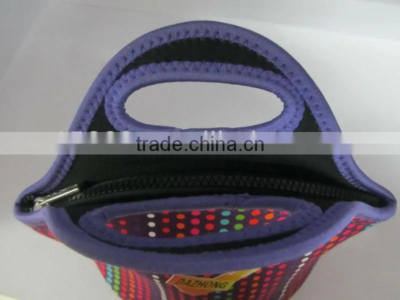 high quality colorful Neoprene lunch bag