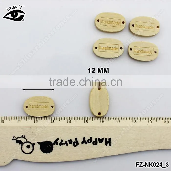 12x19mm Ellipse Shape oval wood buttons for clothing shoes bags diy crafts decorations