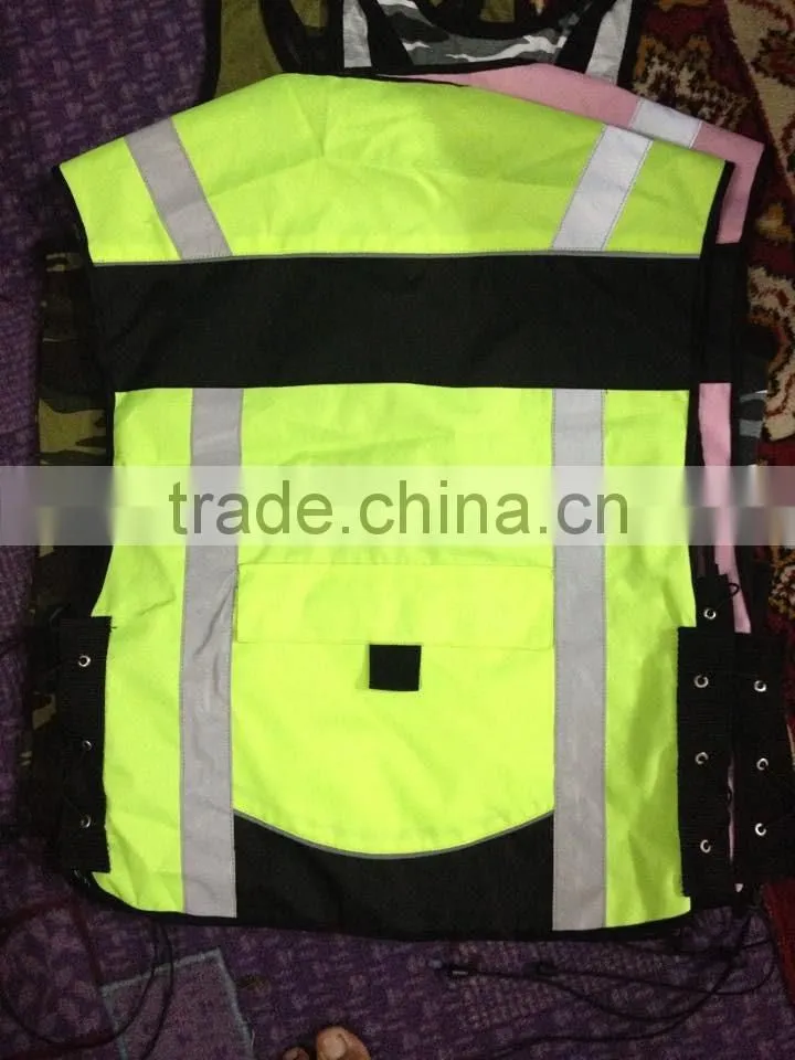 Orange Reflective Vest | Waterproof Reflective Safety Vest For Road Safety Reflecting Vest With Led Light