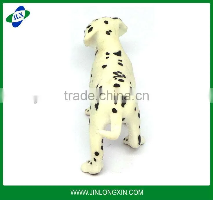 Plastic toys Cartoon toy Spotted dog toy Black and white plastic enough