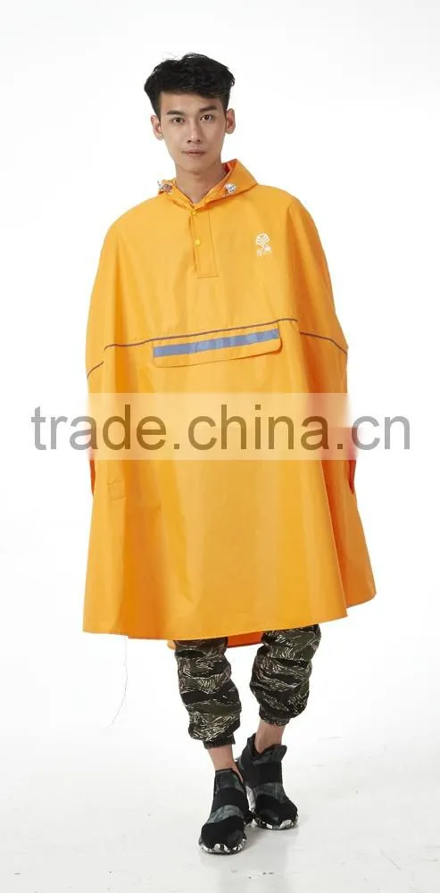 reusable rain poncho