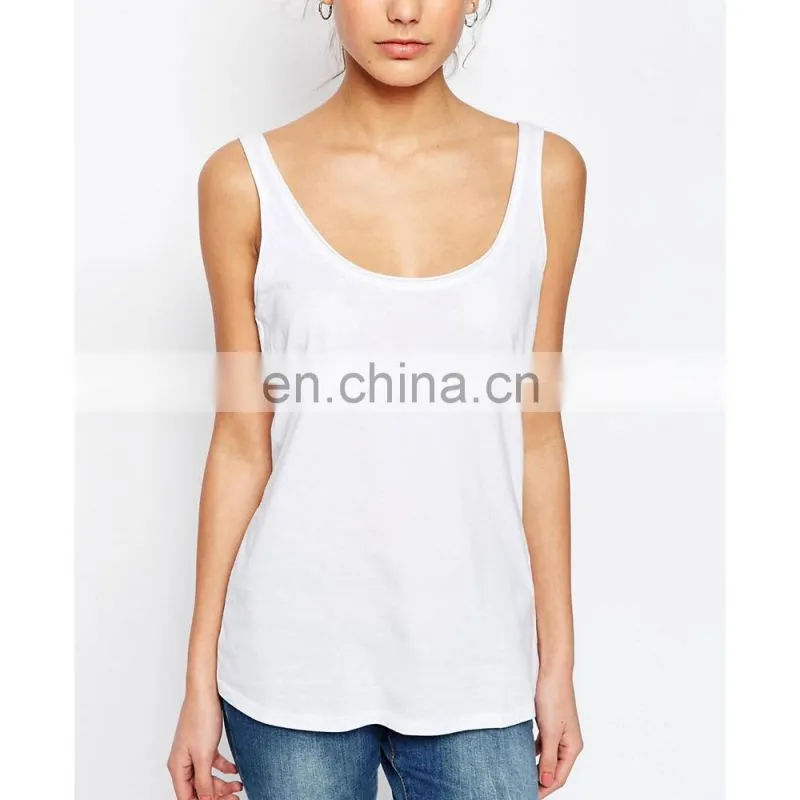 Free Sample Woman Plain OEM Tank Top