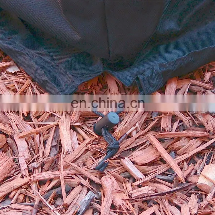 Heavy-Duty Weather-Resistant Round Fire Pit Cover with Drawstring and Toggle Closure